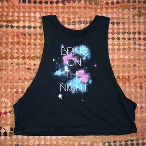 Bring On The Night Muscle Crop Top